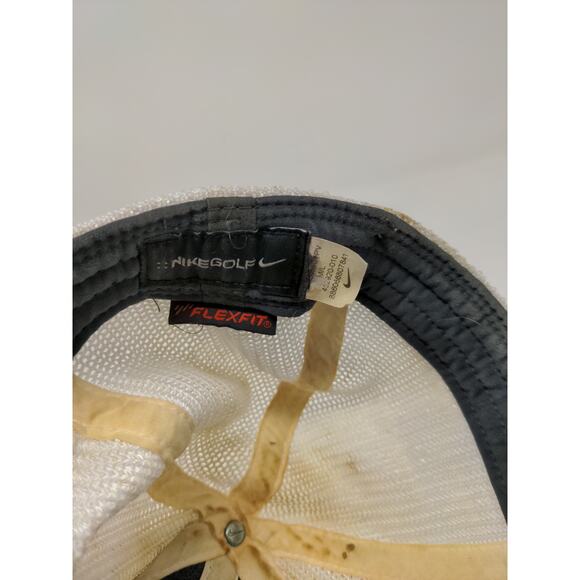 Nike Golf VR 20xi Mesh Back Fitted Hat Size M/L Black & White Embroidered Logo - Picture 12 of 12